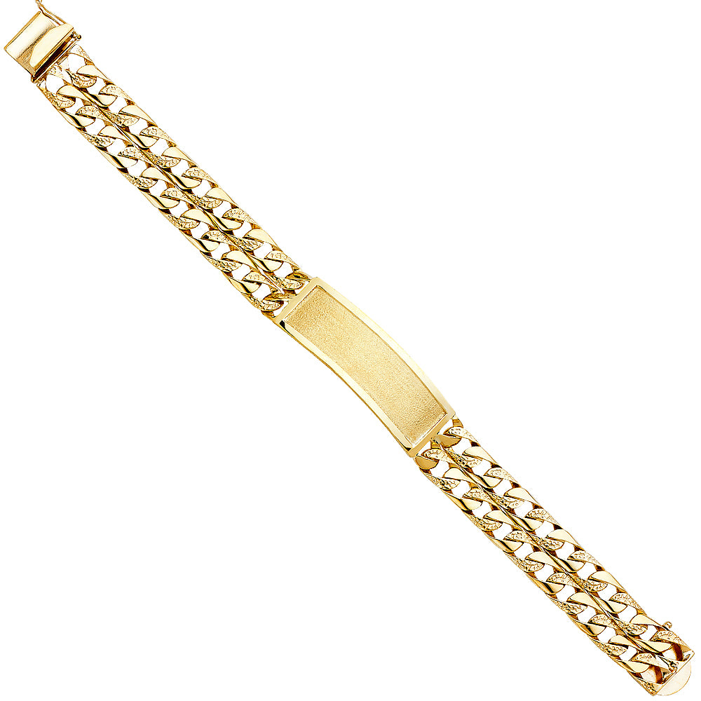 Men’s ID Bracelets - 14K GOLD - AB381