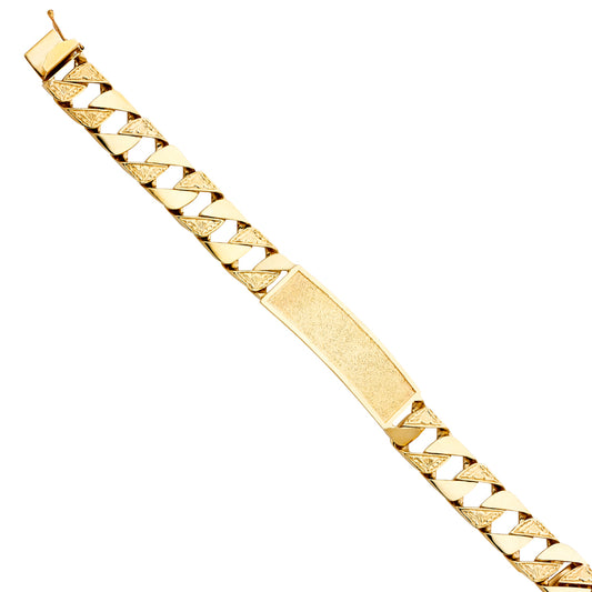 Men’s ID Bracelets - 14K GOLD - AB400