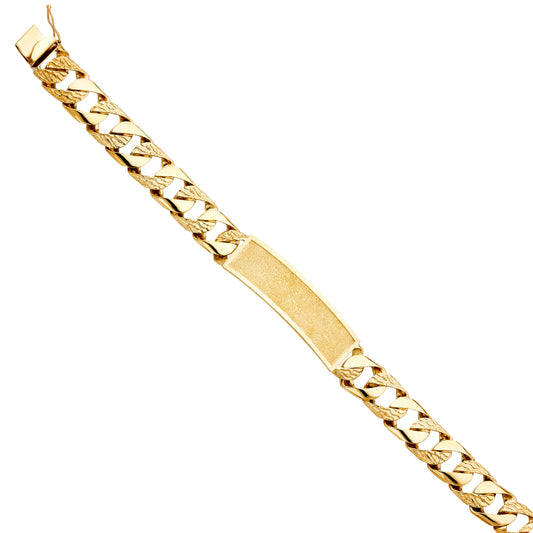 Men’s ID Bracelets - 14K GOLD - AB401