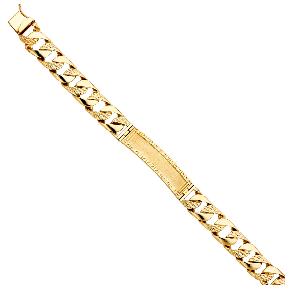 Men’s ID Bracelets - 14K GOLD - AB402