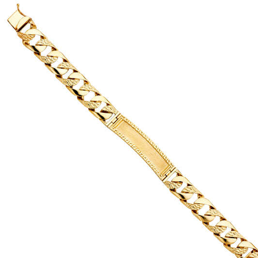 Men’s ID Bracelets - 14K GOLD - AB402