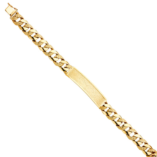 Men’s ID Bracelets - 14K GOLD - AB403
