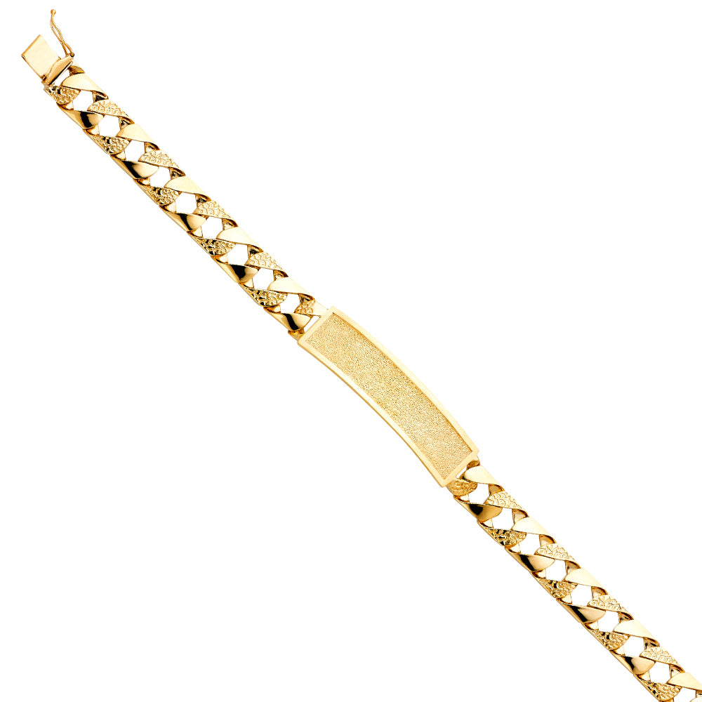 Men’s ID Bracelets - 14K GOLD - AB404
