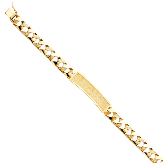 Men’s ID Bracelets - 14K GOLD - AB404