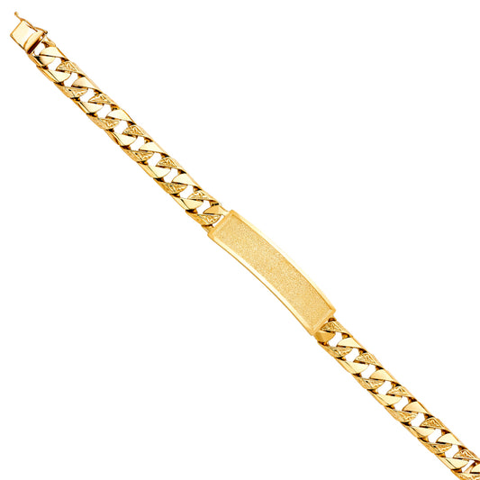 Men’s ID Bracelets - 14K GOLD - AB405