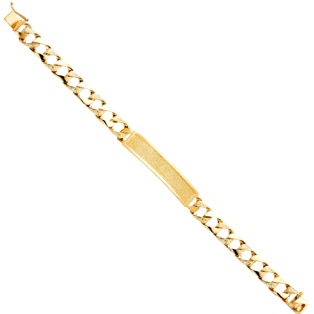 Men’s ID Bracelets - 14K GOLD - AB406
