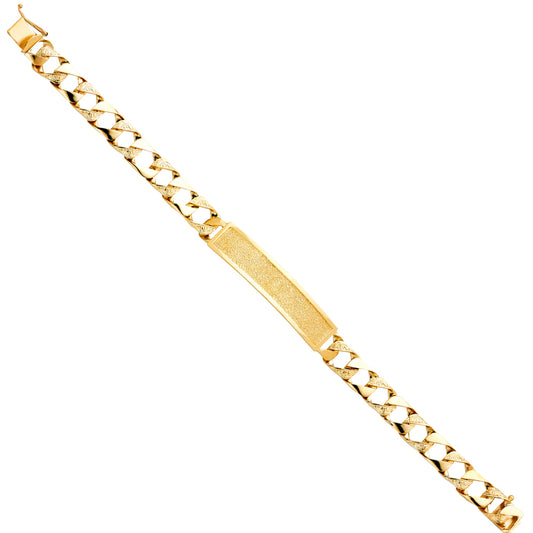 Men’s ID Bracelets - 14K GOLD - AB406