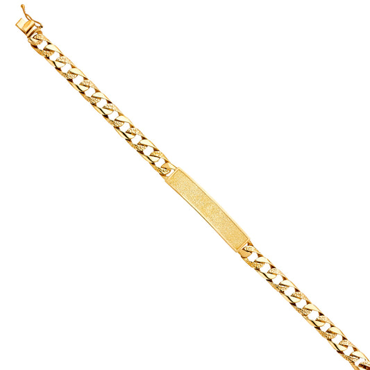 Men’s ID Bracelets - 14K GOLD - AB407