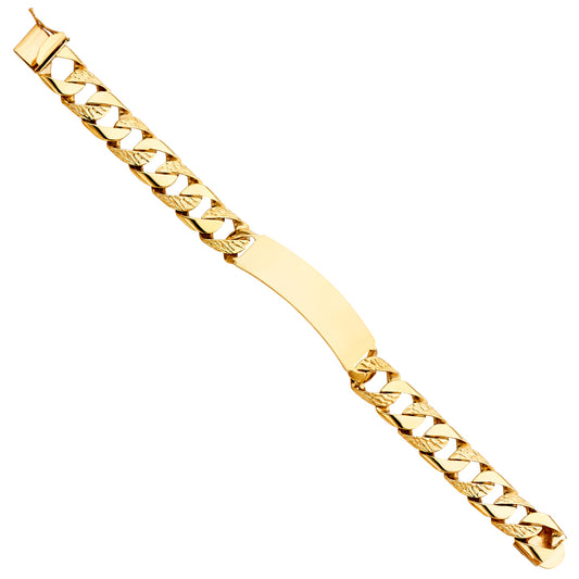 Men’s ID Bracelets - 14K GOLD - AB410
