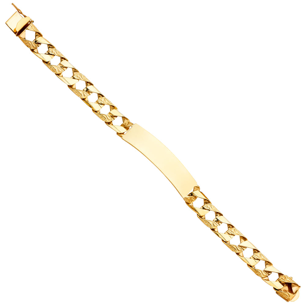 Men’s ID Bracelets - 14K GOLD - AB412