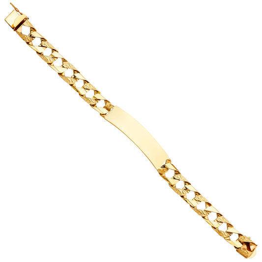 Men’s ID Bracelets - 14K GOLD - AB412