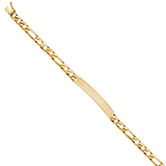 Men’s ID Bracelets - 14K GOLD - AB439
