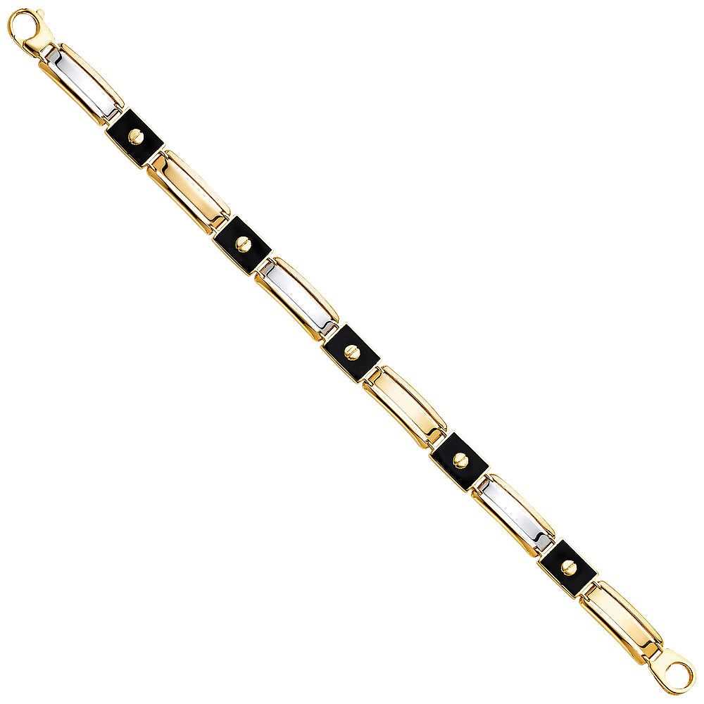 Fancy Men’s Bracelets - 14K GOLD - AB519