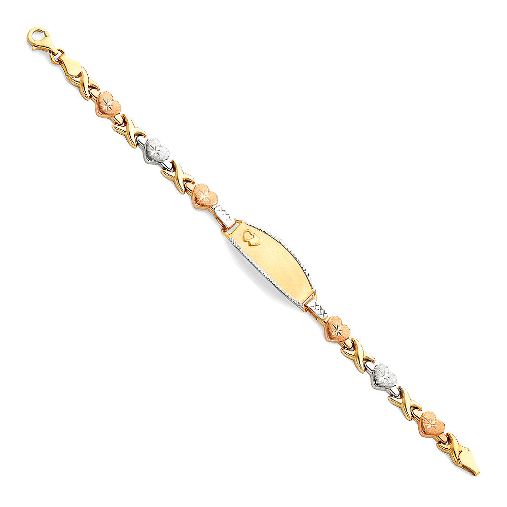 Stampato ID Bracelets - 14K GOLD - AB73