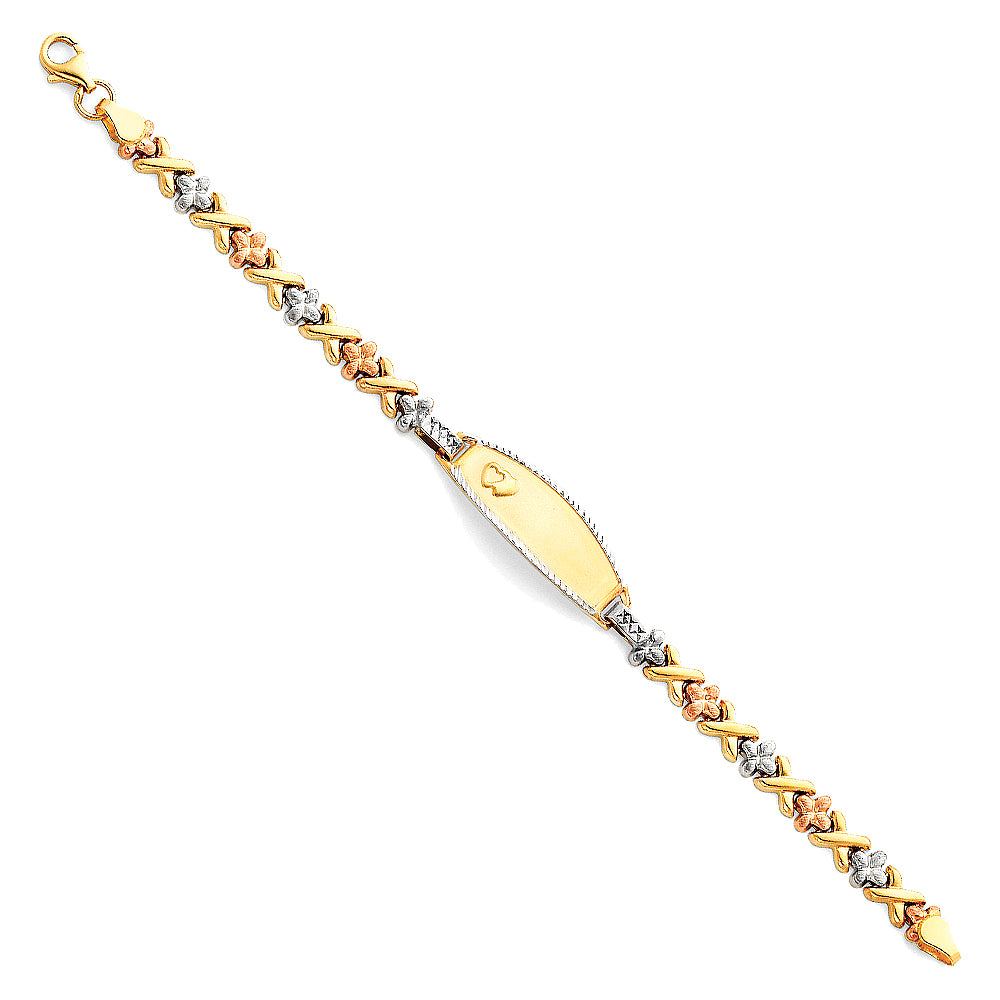 Stampato ID Bracelets - 14K GOLD - AB79