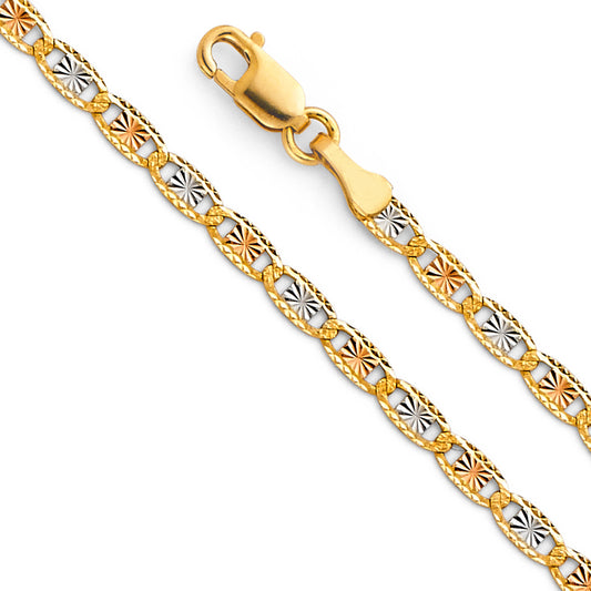 Cadena Valentino with Star & Rail D.C. 3 Color and Whiter CH113