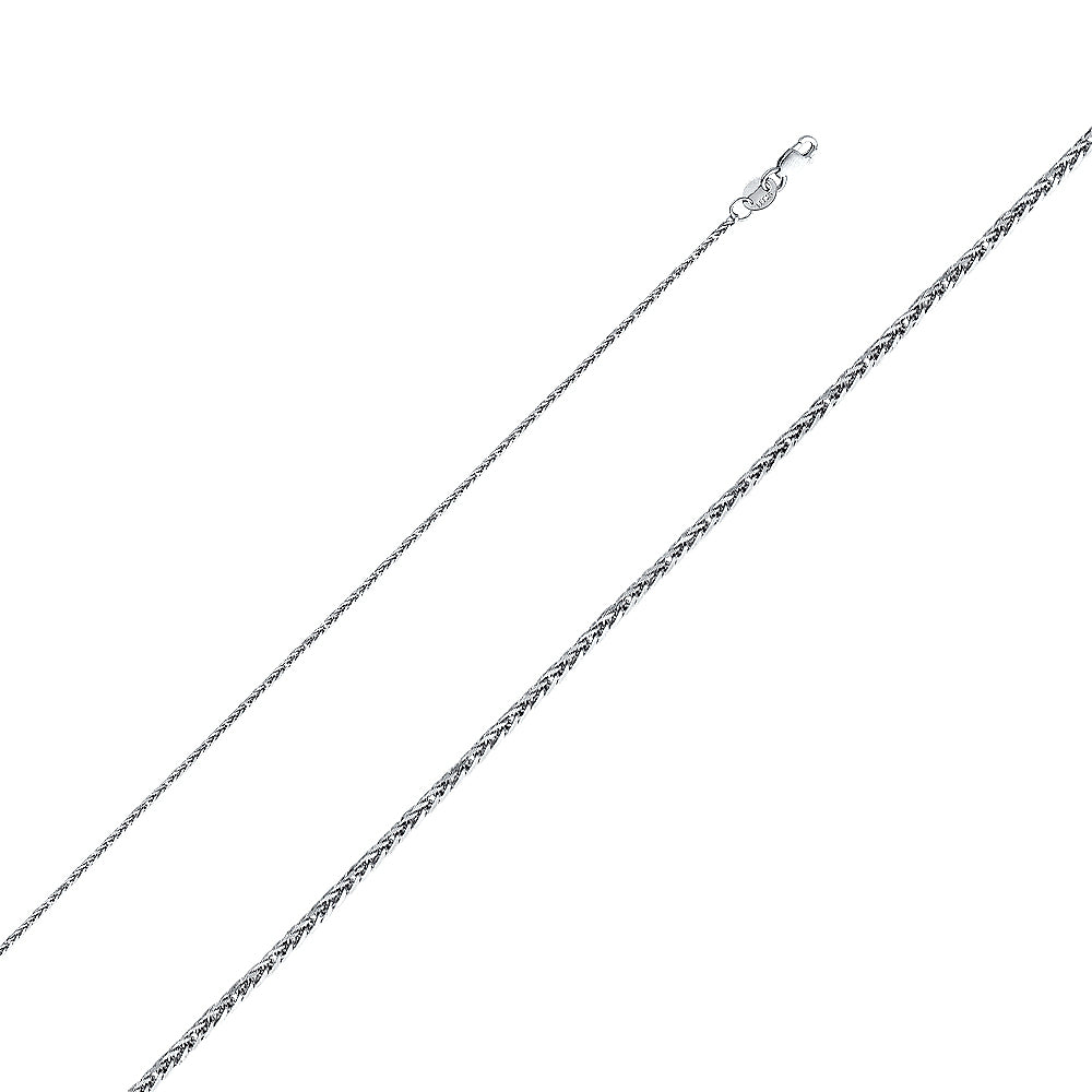D.C. Square Wheat- 1.0 mm 14K GOLD - CH194