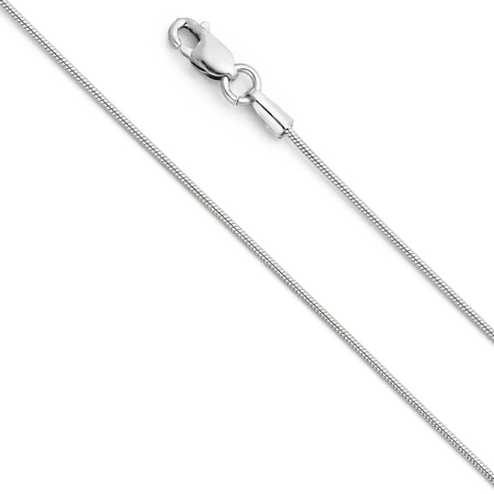 Snake Round (Mat Finish) - 0.8 mm 14K GOLD - CH202