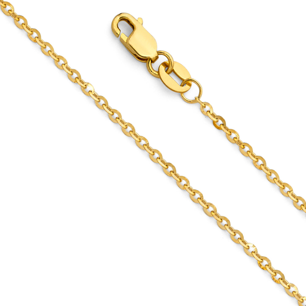 Rolo Cable Angle D.C. - 1.6 mm 14K GOLD - CH231