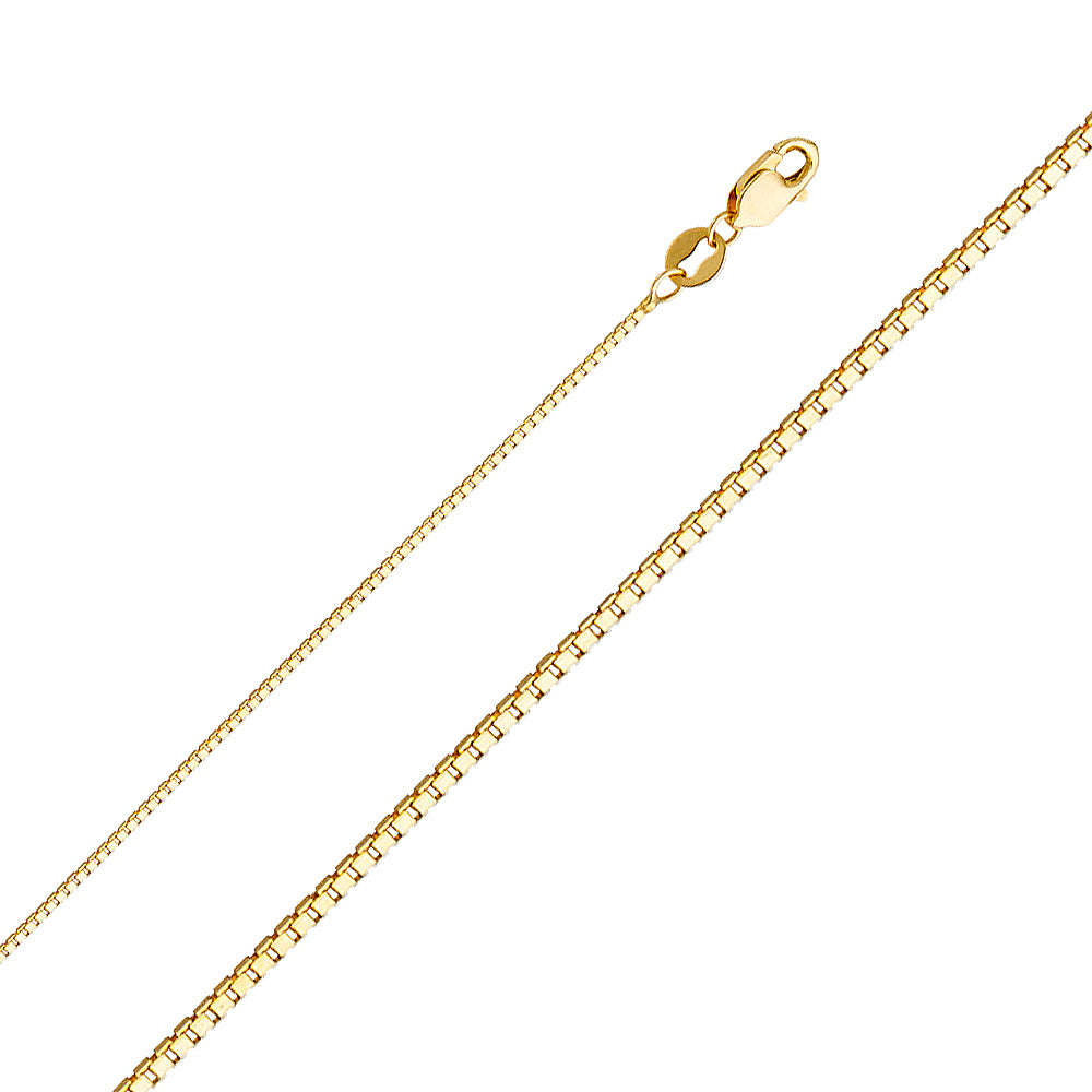 Box Yellow - 0.8 mm 14K GOLD - CH256