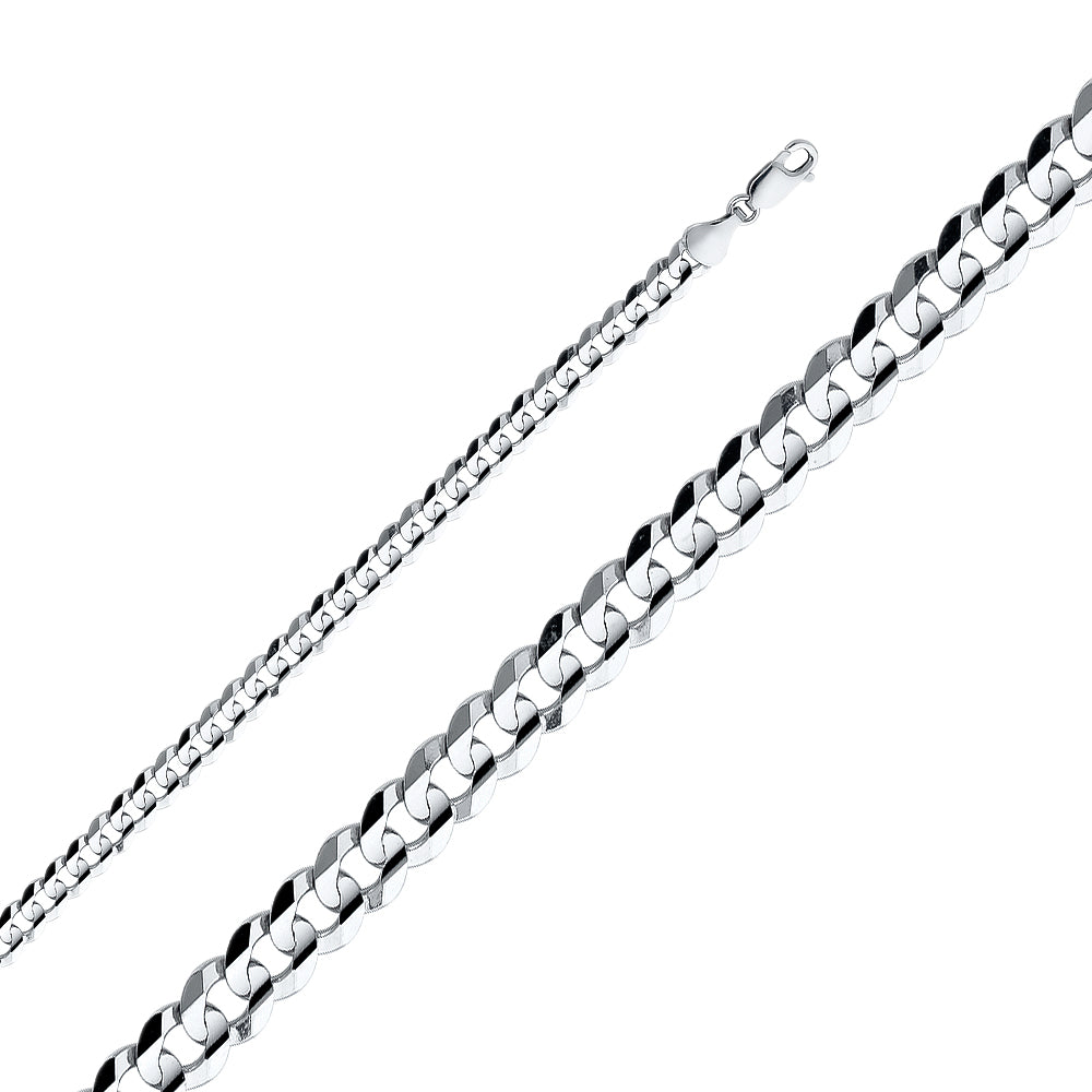 Cadena Cuban Concave Regular White CH347