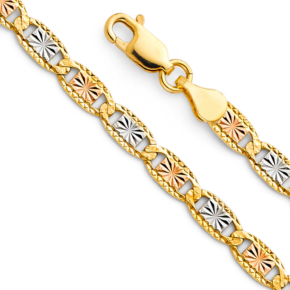 Cadena Valentino with Star & Rail D.C. 3 Color and Whiter CH378