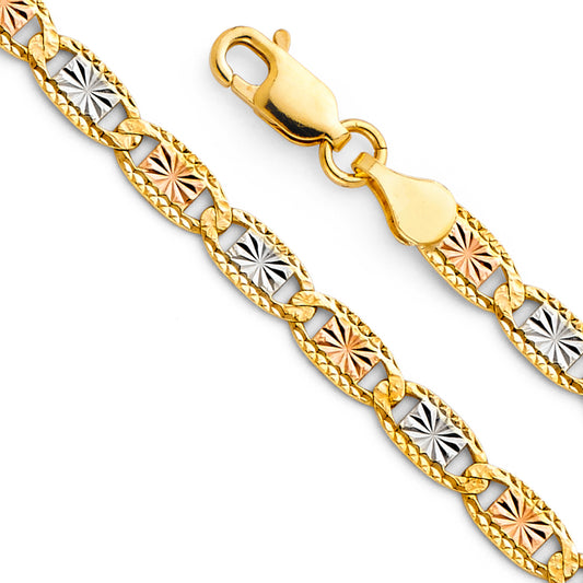 Cadena Valentino with Star & Rail D.C. 3 Color and Whiter CH378