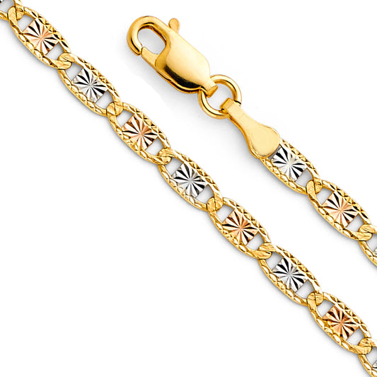 Cadena Valentino with Star & Rail D.C. 3 Color and Whiter CH379