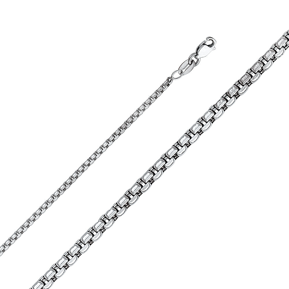 Round Box D.C. & Flat Square Franco - 1.8 mm 14K GOLD - CH453