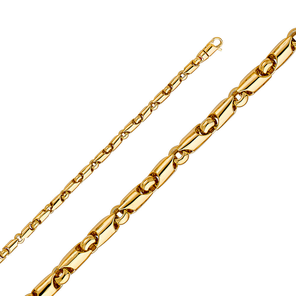 14K Gold Handmade Designer Chain Necklace