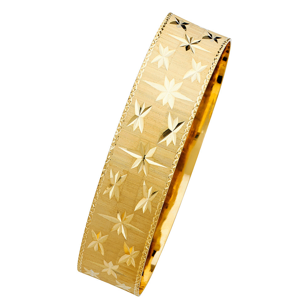 Solid Bangles - 14K GOLD - GL103