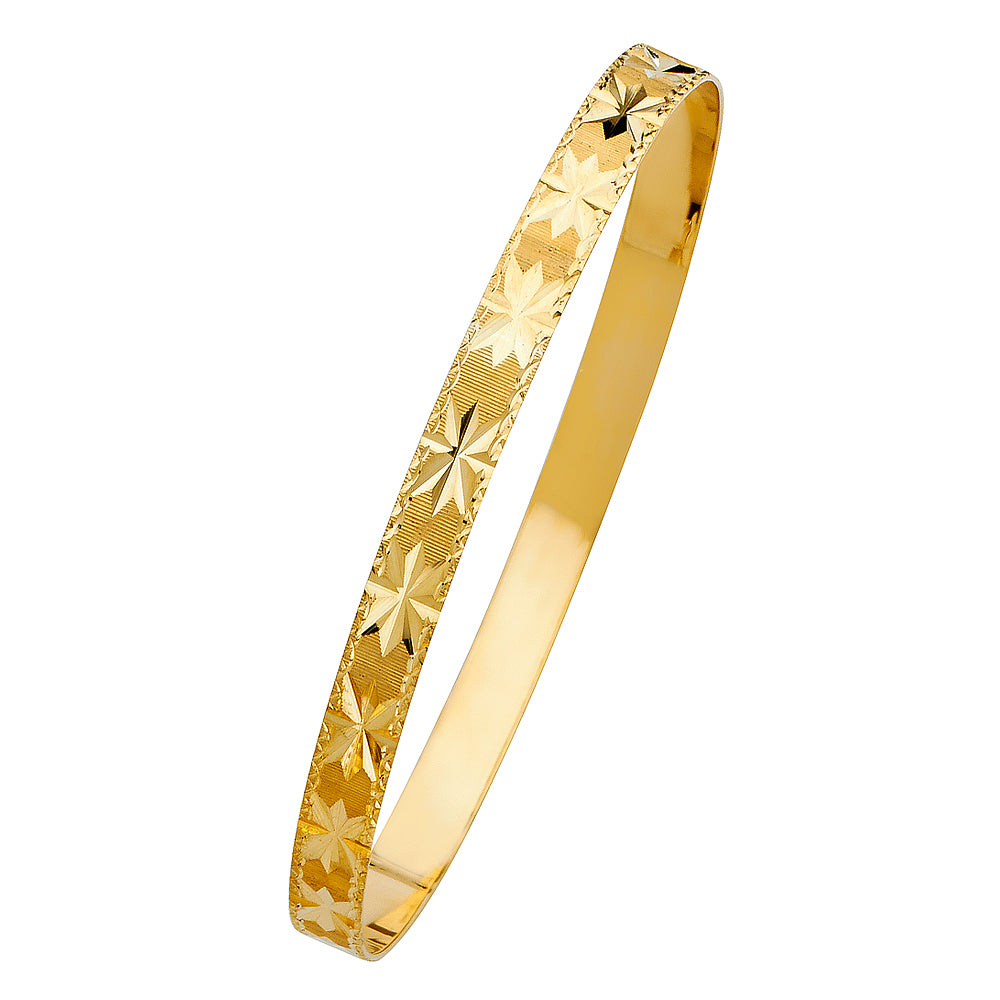 Solid Bangles - 14K GOLD - GL106