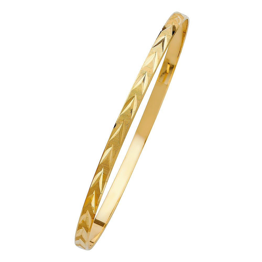 Solid Bangles - 14K GOLD - GL116