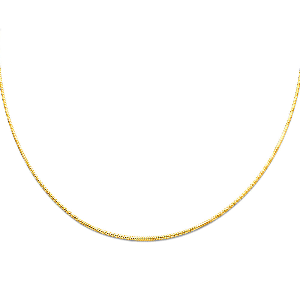 Braided Omegas - 1.0 mm 14K GOLD - NK13