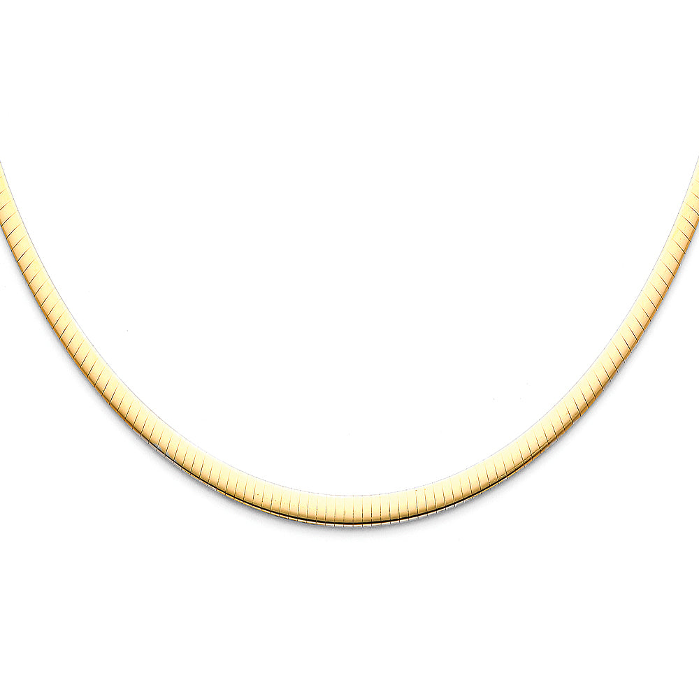 Reversible Omegas - 4.0 mm 14K GOLD - NK18