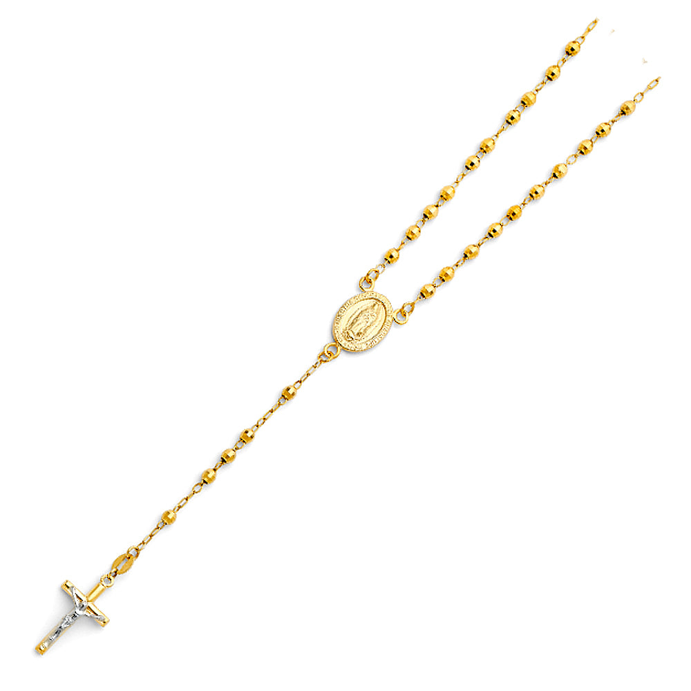 Rosary - 3 mm - 14K GOLD - NK182