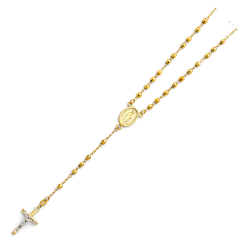 Rosary - 3 mm - 14K GOLD - NK183