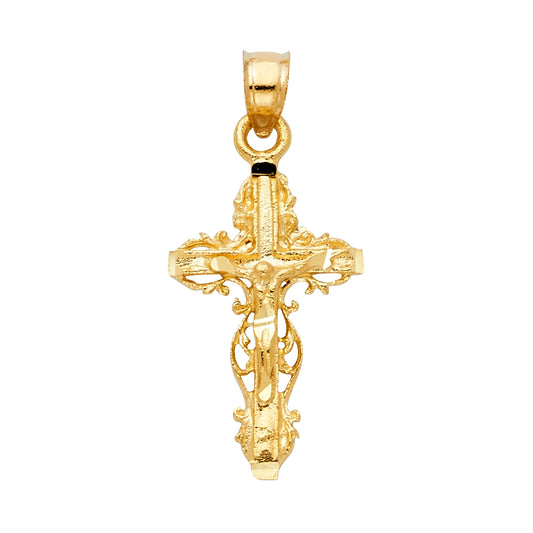 Crucifix Pendants - 14K GOLD - PT1005