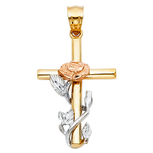 Crucifix Pendants - 14K GOLD - PT1016