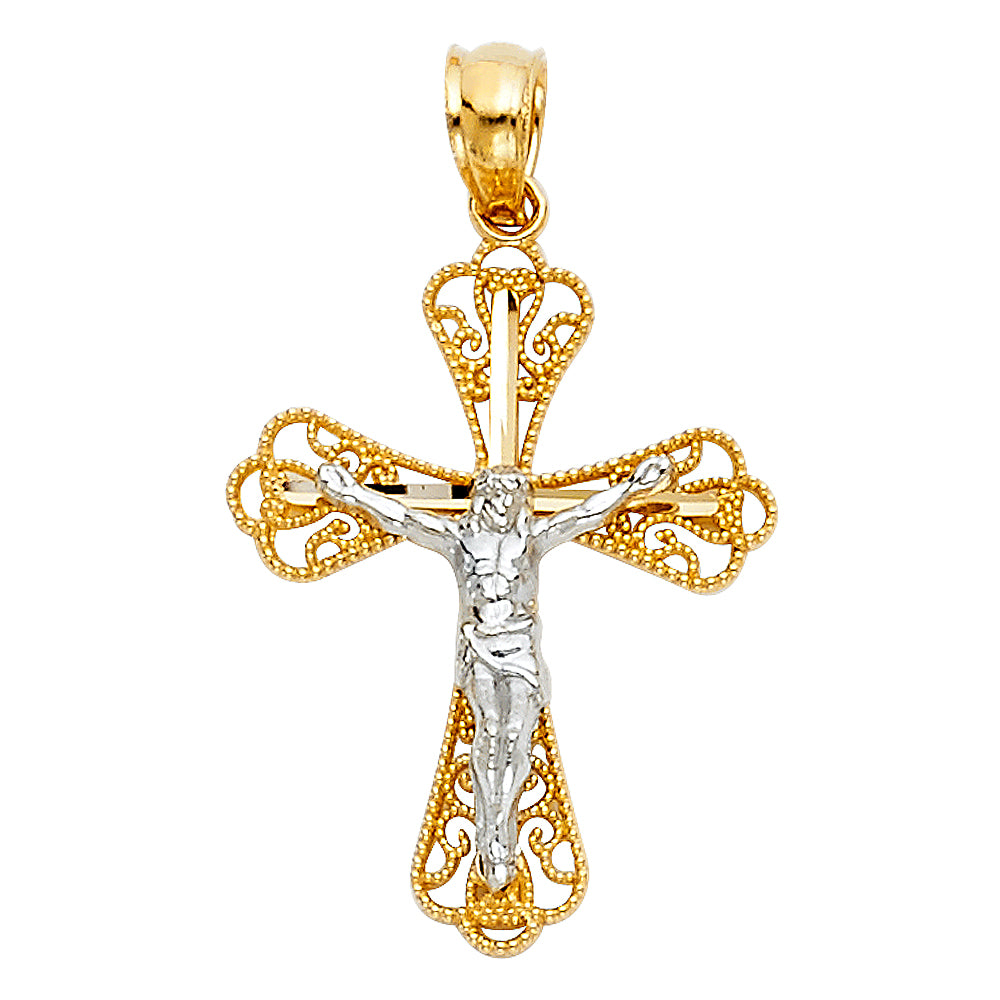 Crucifix Pendants - 14K GOLD - PT1020