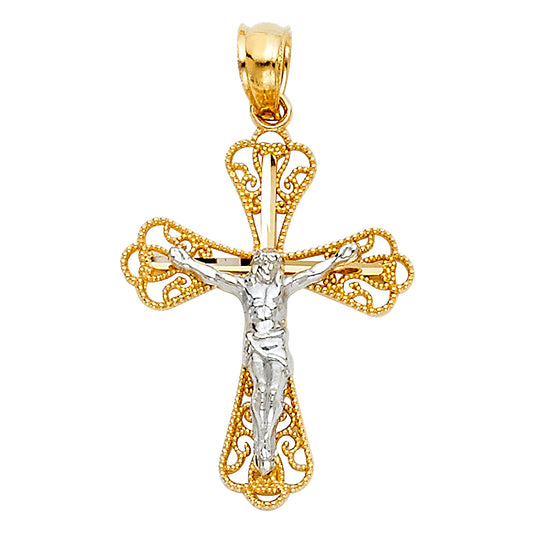 Crucifix Pendants - 14K GOLD - PT1020
