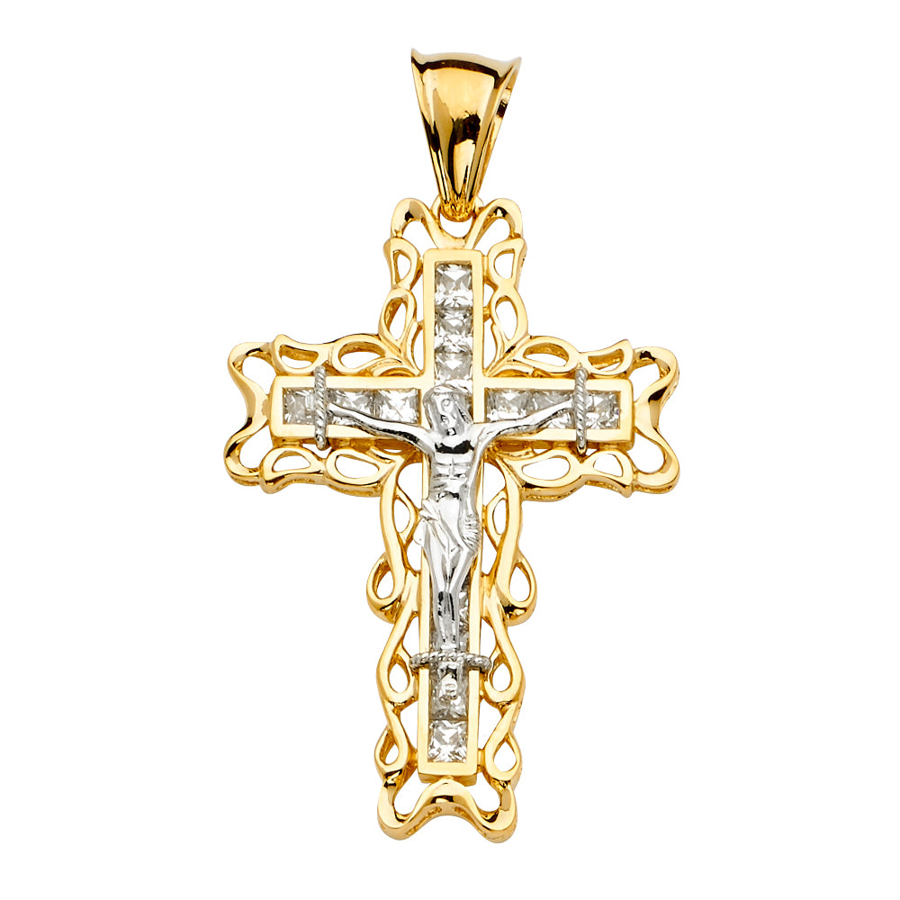Crucifix Pendants - 14K GOLD - PT2153