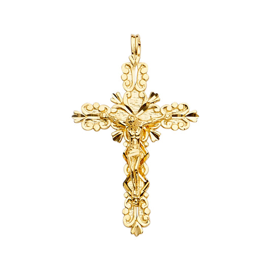Fancy Crucifix Pendants - 14K GOLD - PT2186