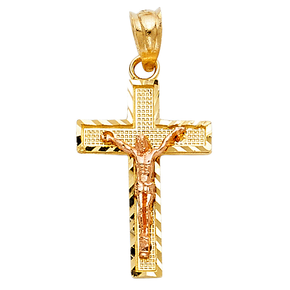 Crucifix Pendants - 14K GOLD - PT80
