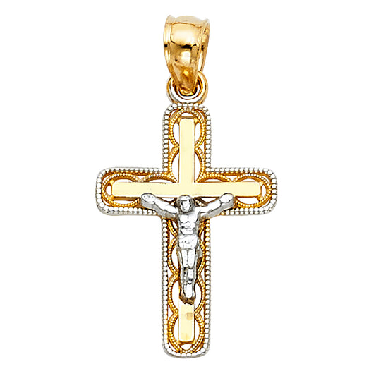 Crucifix Pendants - 14K GOLD - PT82W