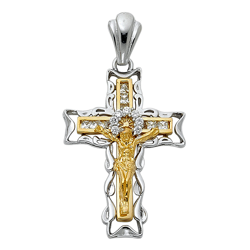 Crucifix Pendants - 14K GOLD - PT935