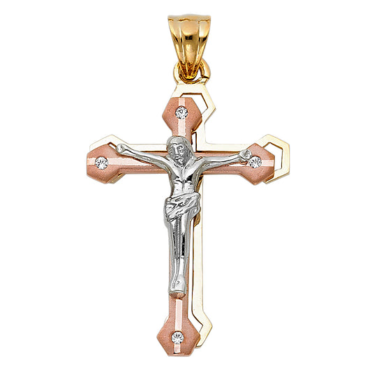 Crucifix Pendants - 14K GOLD - PT955