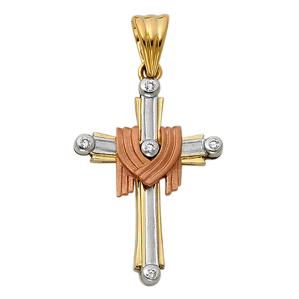 Crucifix Pendants - 14K GOLD - PT957