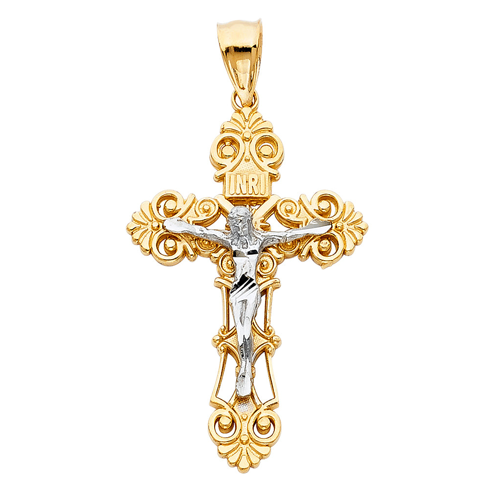 Crucifix Pendants - 14K GOLD - PT975