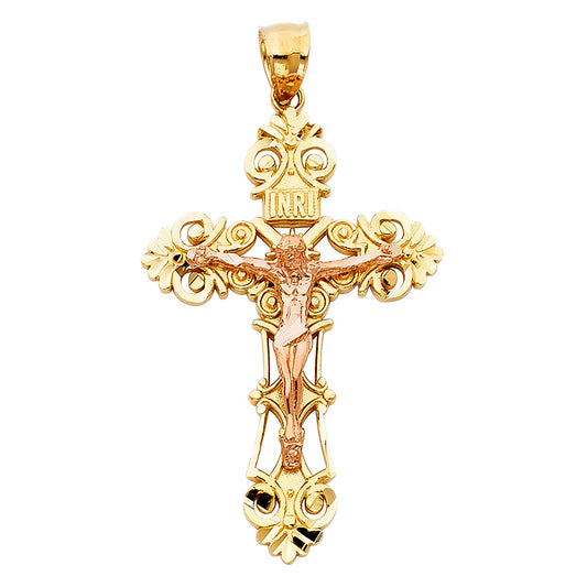 Crucifix Pendants - 14K GOLD - PT976